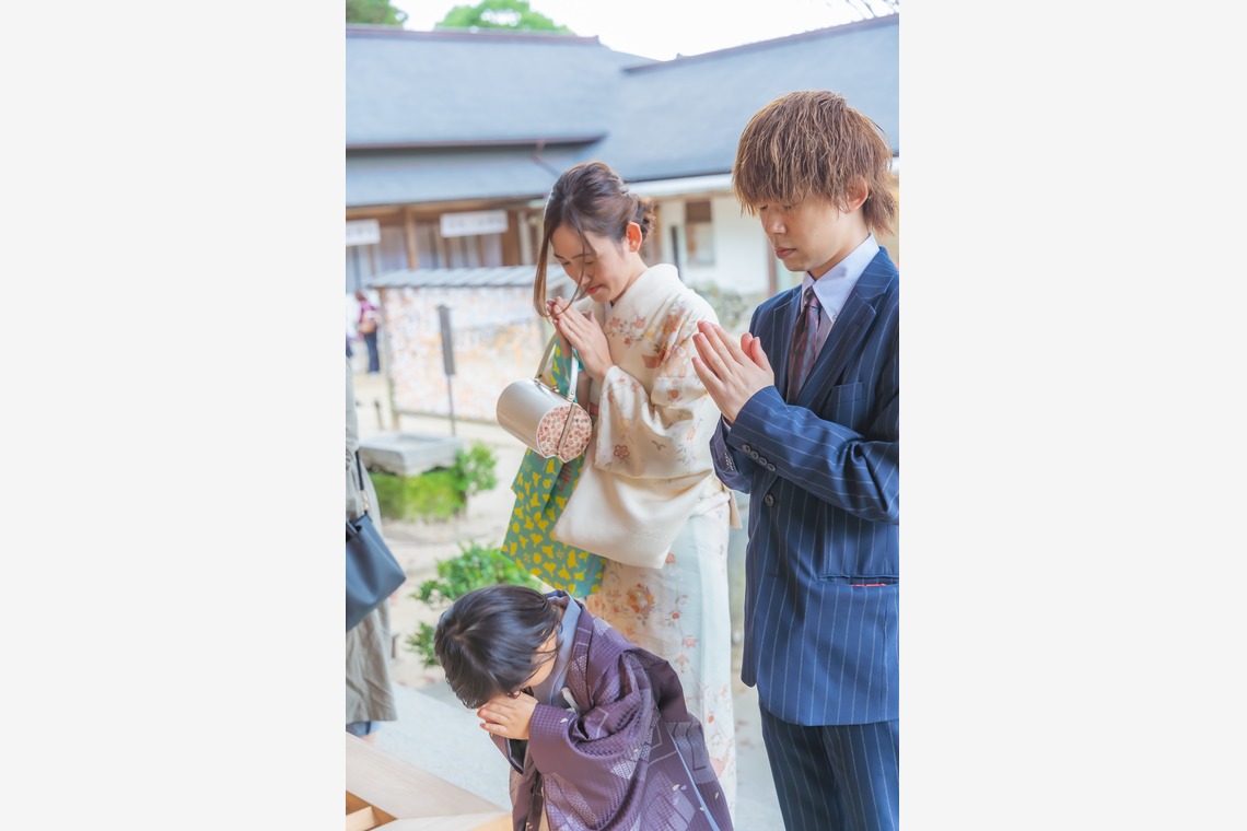 ベッティフォトが出張撮影した家族写真(キッズ,ベビーフォト)などが写った「ご家族撮影(七五三)」の家族写真