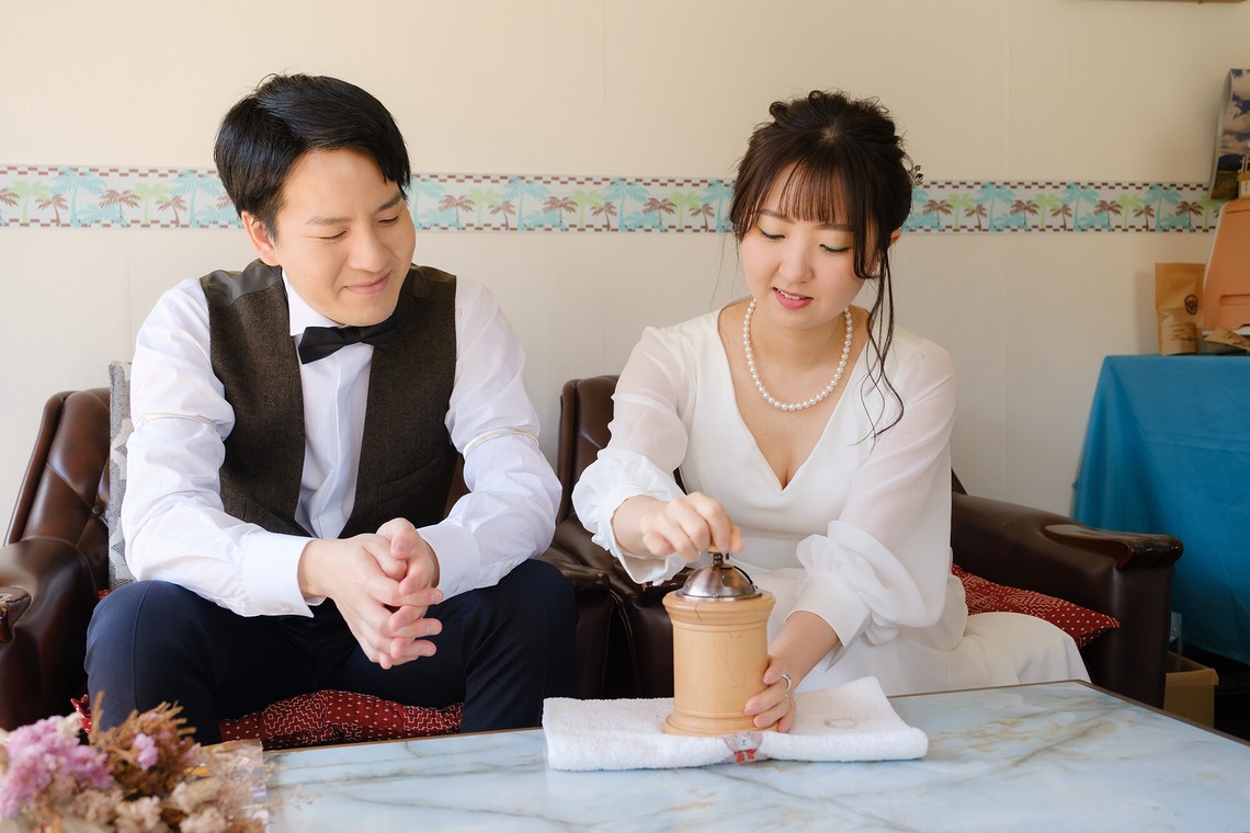 高夏写真店が撮影した写真のアルバム「自宅でのウェディングフォト撮影」