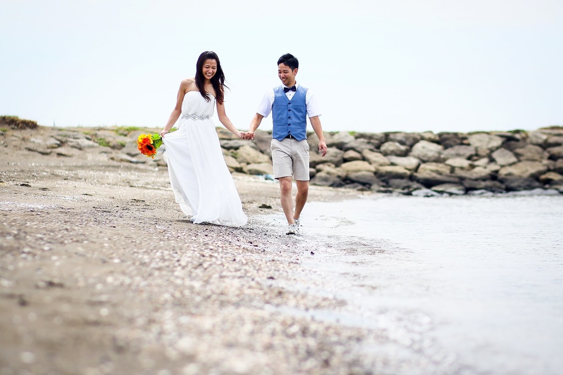 加倉井 規晃が撮影した「ロケーション・前撮り・公園・海」の写真