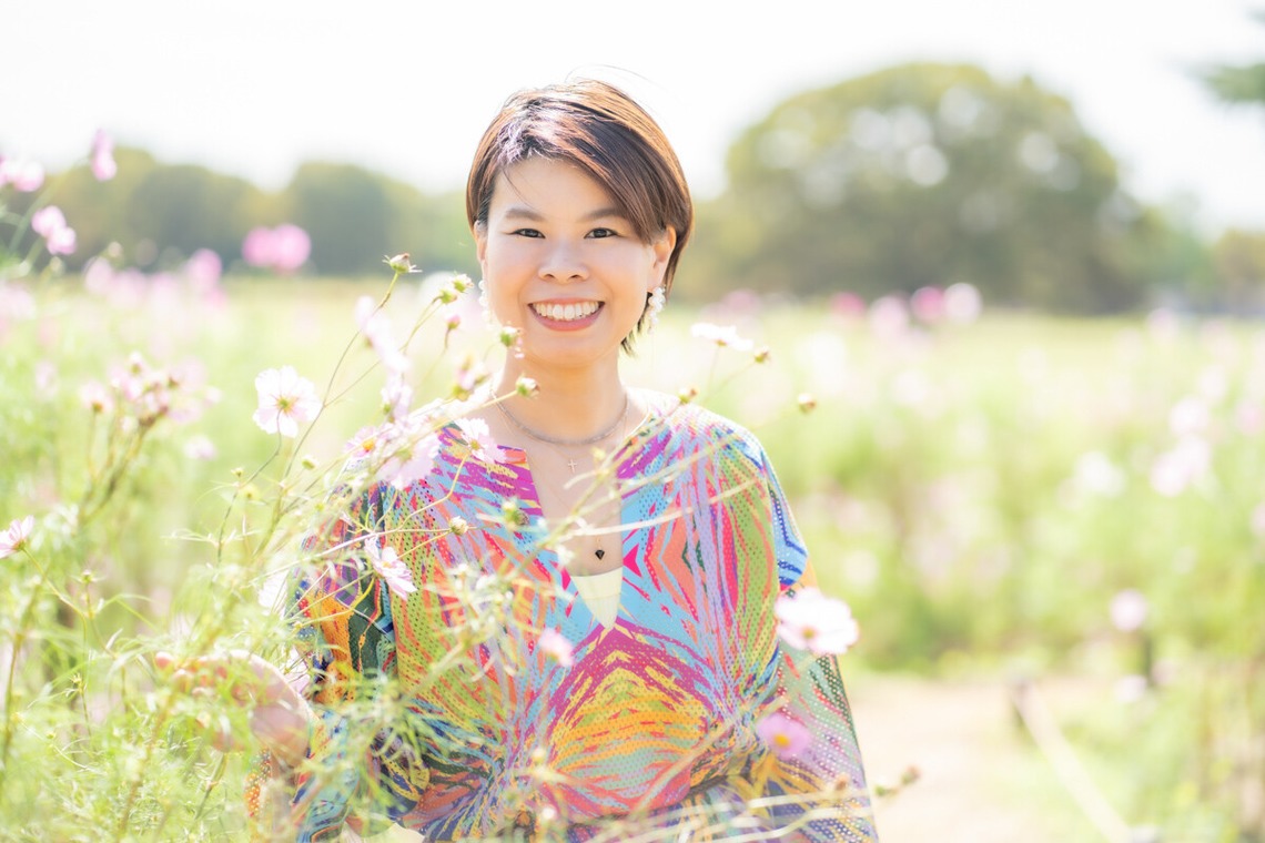 森元こずえが撮影した「女性プロフィールお花編」の写真