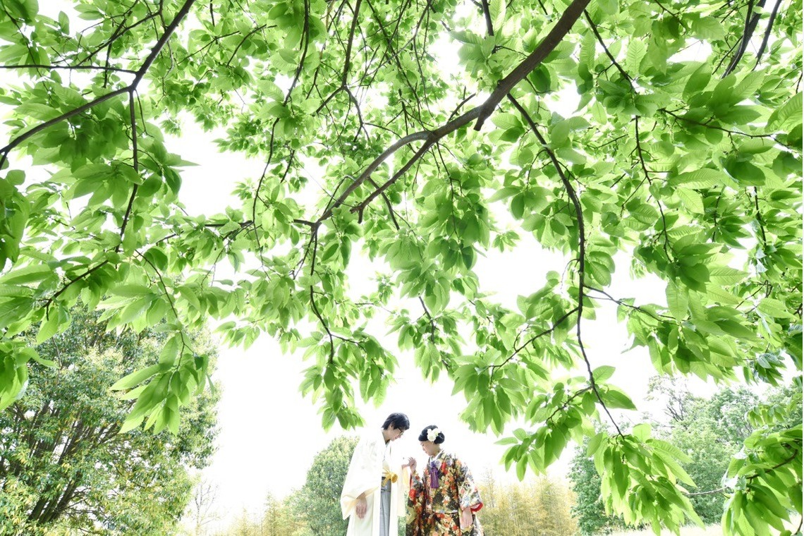 キキフォトワークスが撮影した「Pre Weddingphotoshoot at Nara with kimono in spring to summer」の写真