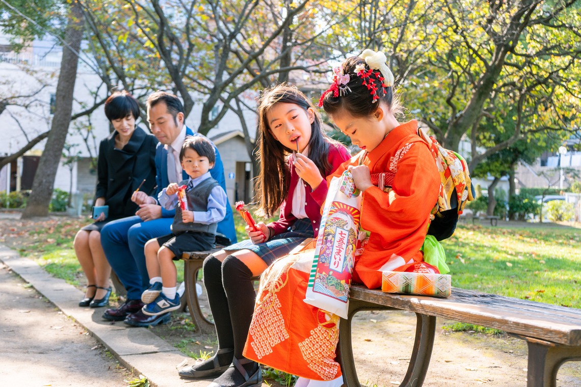 Hatazawa Akihiroが出張撮影した家族写真(キッズ,ベビーフォト)などが写った「Tokyo Shichigosan」の家族写真