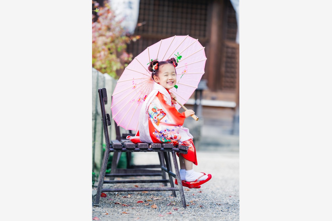 フォトくまが出張撮影した家族写真(キッズ,ベビーフォト)などが写った「七五三」の家族写真