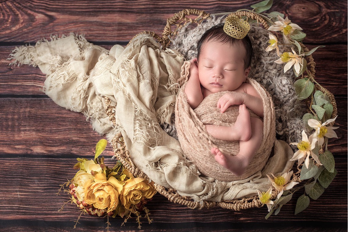 AXiS Photo Servise 藤井靖史が撮影した「ニューボーンフォト」の写真