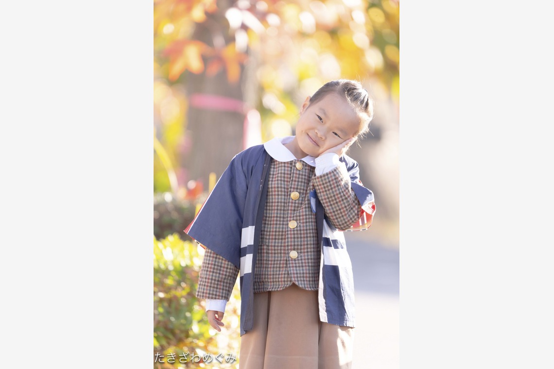 たきざわ めぐみが出張撮影した家族写真(キッズ,ベビーフォト)などが写った「公園にて」の家族写真