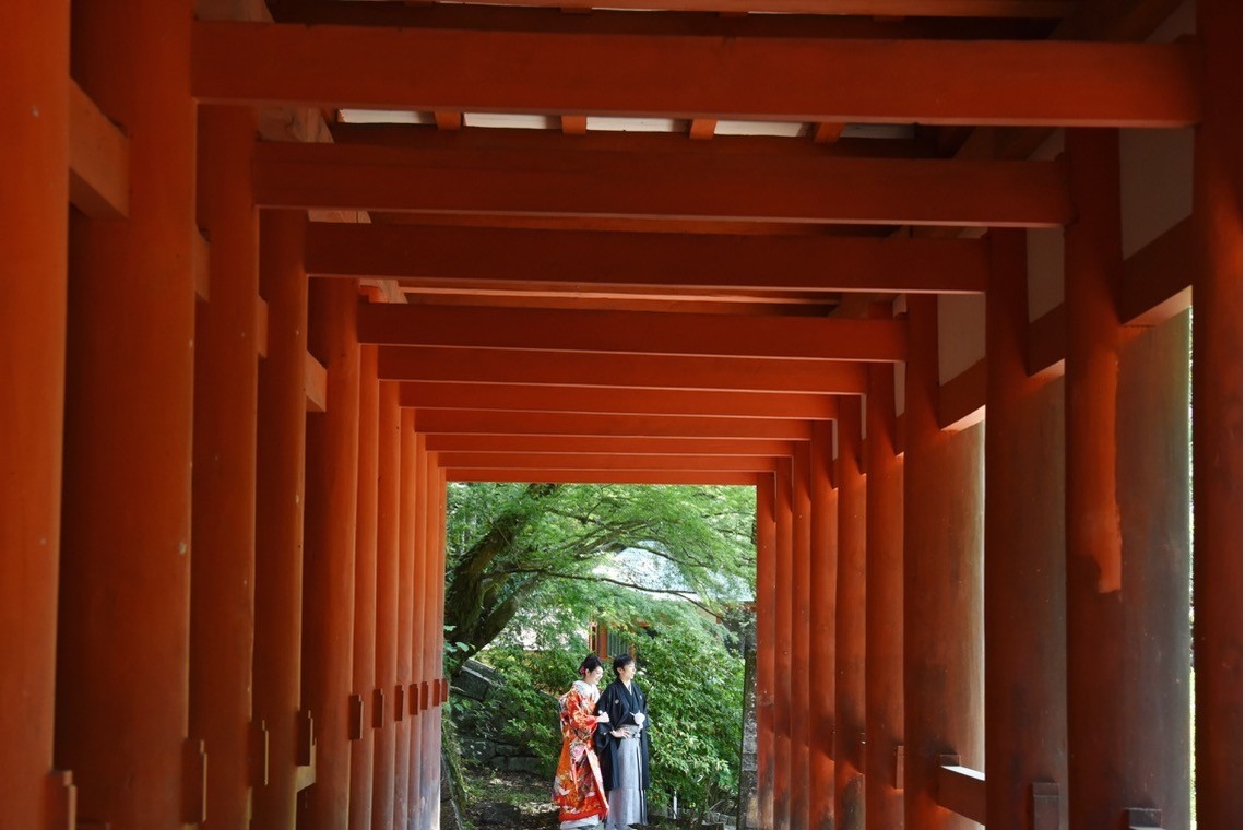 キキフォトワークスが撮影した「Pre Weddingphotoshoot at Nara with kimono in spring to summer」の写真