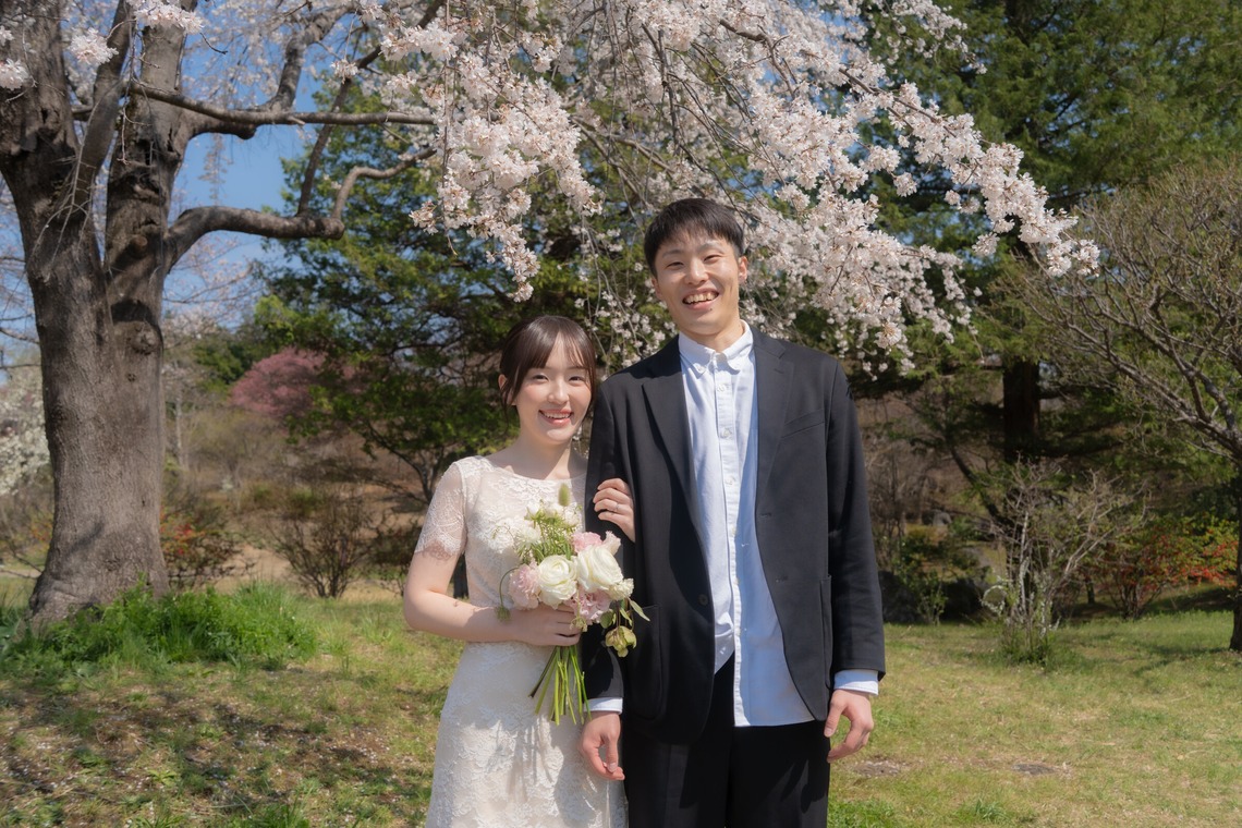 鈴木美咲が撮影した「昭和記念公園でウェディングフォト撮影」の写真