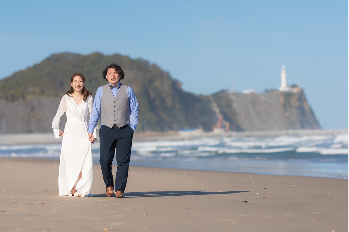 吉田和矢が撮影した「前撮り海ロケ」の写真