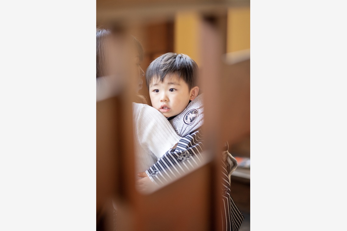 根兵一生が出張撮影した家族写真(キッズ,ベビーフォト)などが写った「七五三、ロケーション撮影」の家族写真