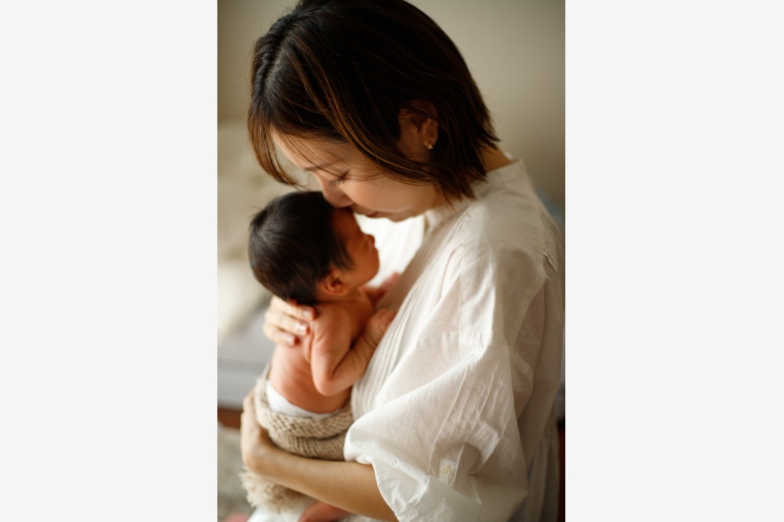 Hug photoが撮影した「ニューボーンフォト」の写真