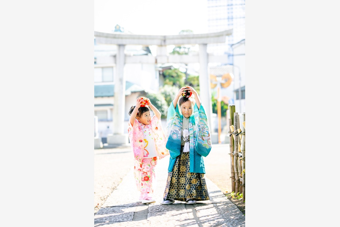 meganecco Photographyが出張撮影した家族写真(キッズ,ベビーフォト)などが写った「七五三出張撮影@東京」の家族写真