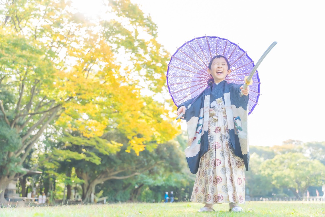 ベッティフォトが出張撮影した家族写真(キッズ,ベビーフォト)などが写った「ご家族撮影(七五三)」の家族写真