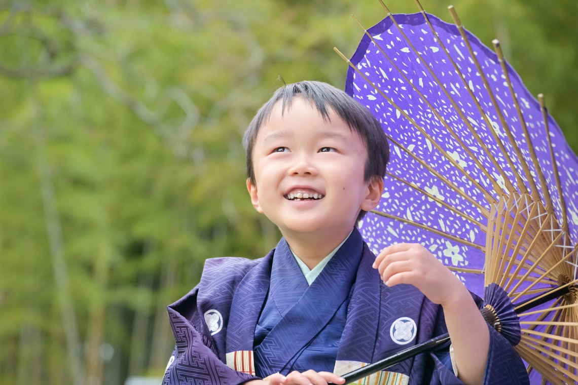 寫樂斎が撮影した「七五三（神代植物公園）」の写真