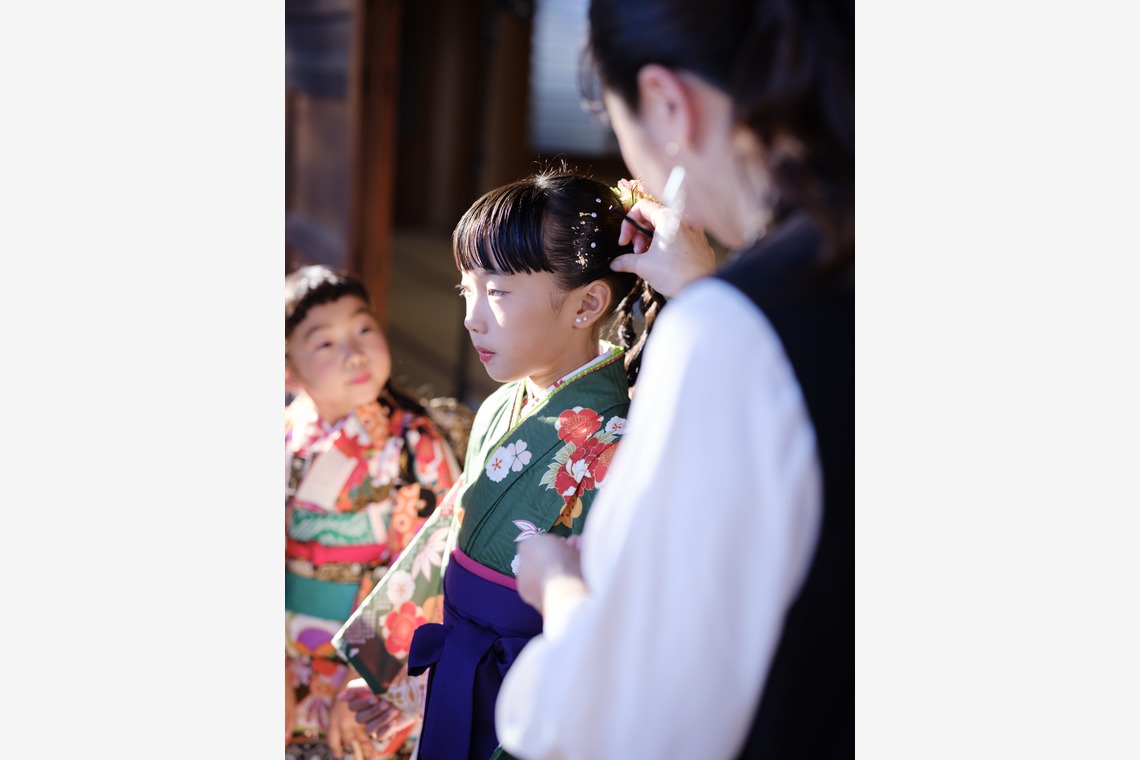 藤原和彦が撮影した七五三フォトのアルバム「お寺さんでの七五三記念撮影」