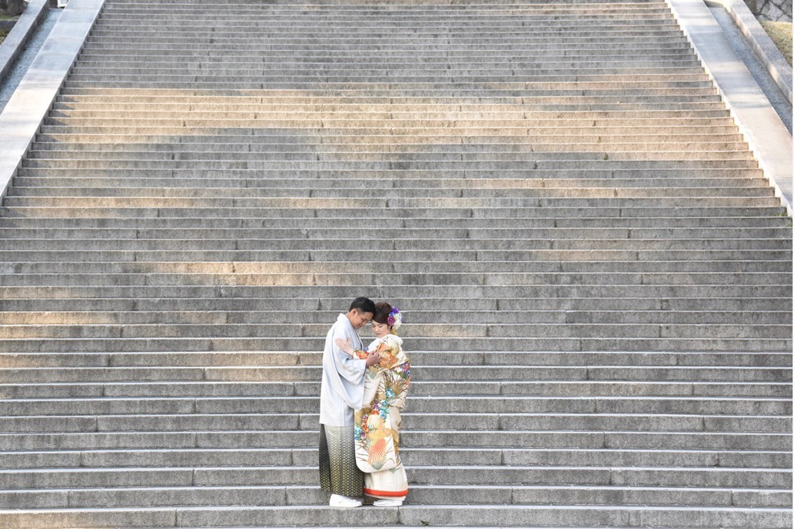 Photo of Pre Weddingphotoshoot at Nara with kimono in spring to summer taken by Kiki photo works