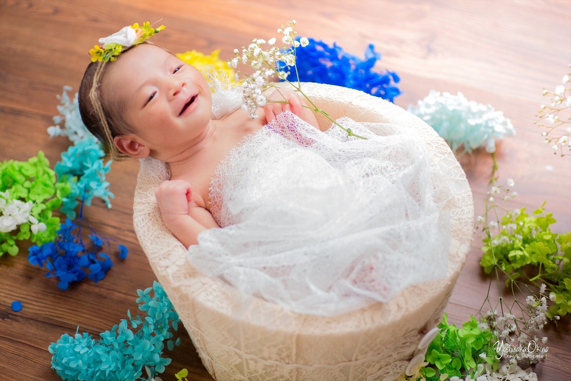 写楽堂が撮影した「ニューボーン＆お宮参り」の写真