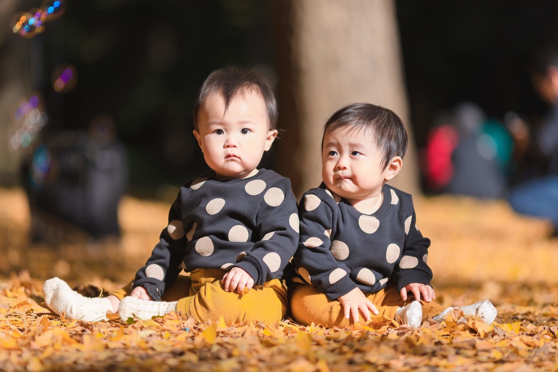 KOBASHOが出張撮影した家族写真(キッズ,ベビーフォト)などが写った「エミリィ紅葉撮影会」の家族写真