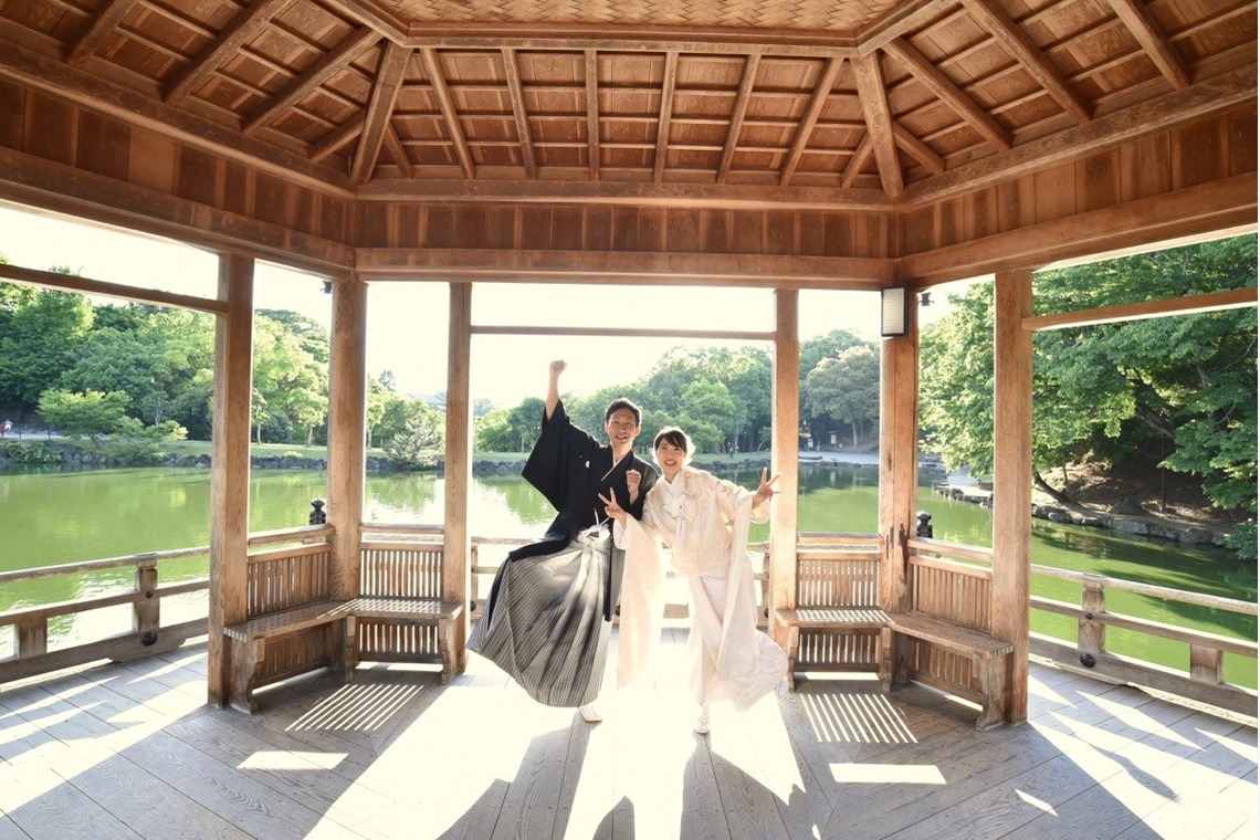 キキフォトワークスが撮影した「Pre Weddingphotoshoot at Nara with kimono in autumn to winter」の写真