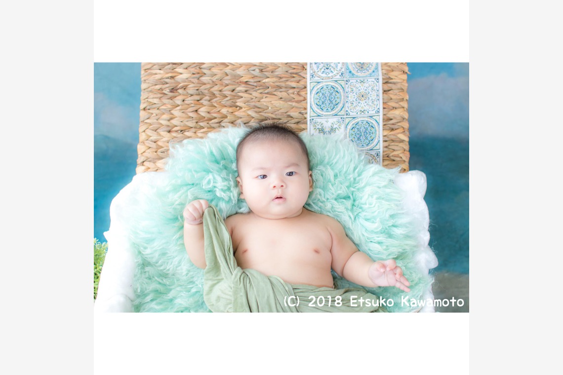 かわもとえつこが出張撮影した家族写真(キッズ,ベビーフォト)などが写った「ファミリーフォト」の家族写真