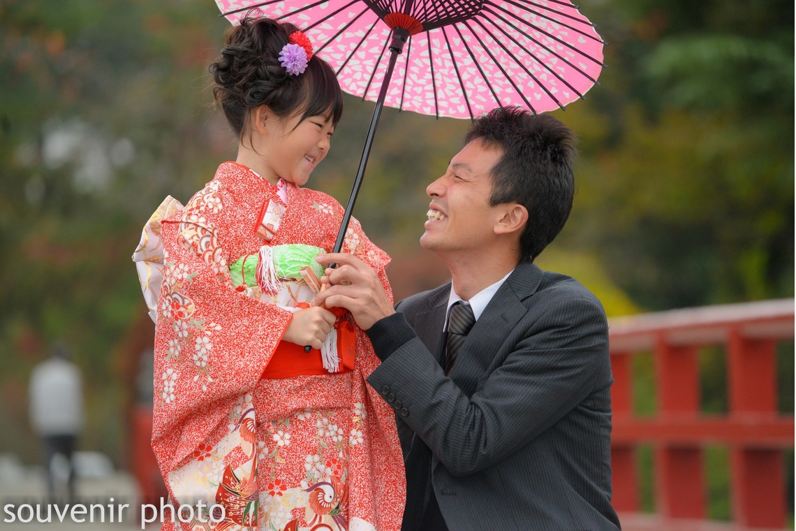 souvenir photoが出張撮影した家族写真(キッズ,ベビーフォト)などが写った「七五三撮影」の家族写真
