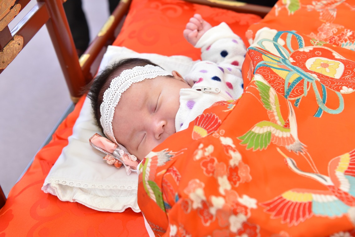 梶田　誠が出張撮影した家族写真(キッズ,ベビーフォト)などが写った「神戸生田神社　宮参り」の家族写真