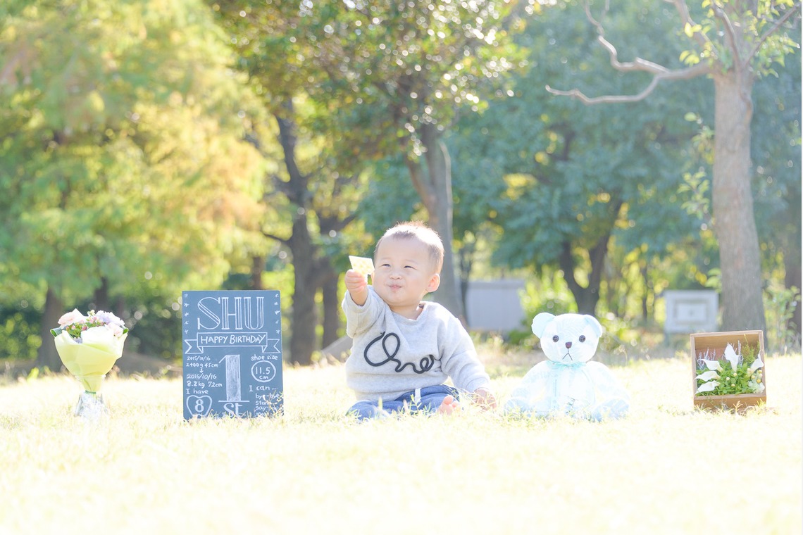 ライトハウスフォトが撮影した「1st Birthday＠大阪・鶴見緑地公園」の写真