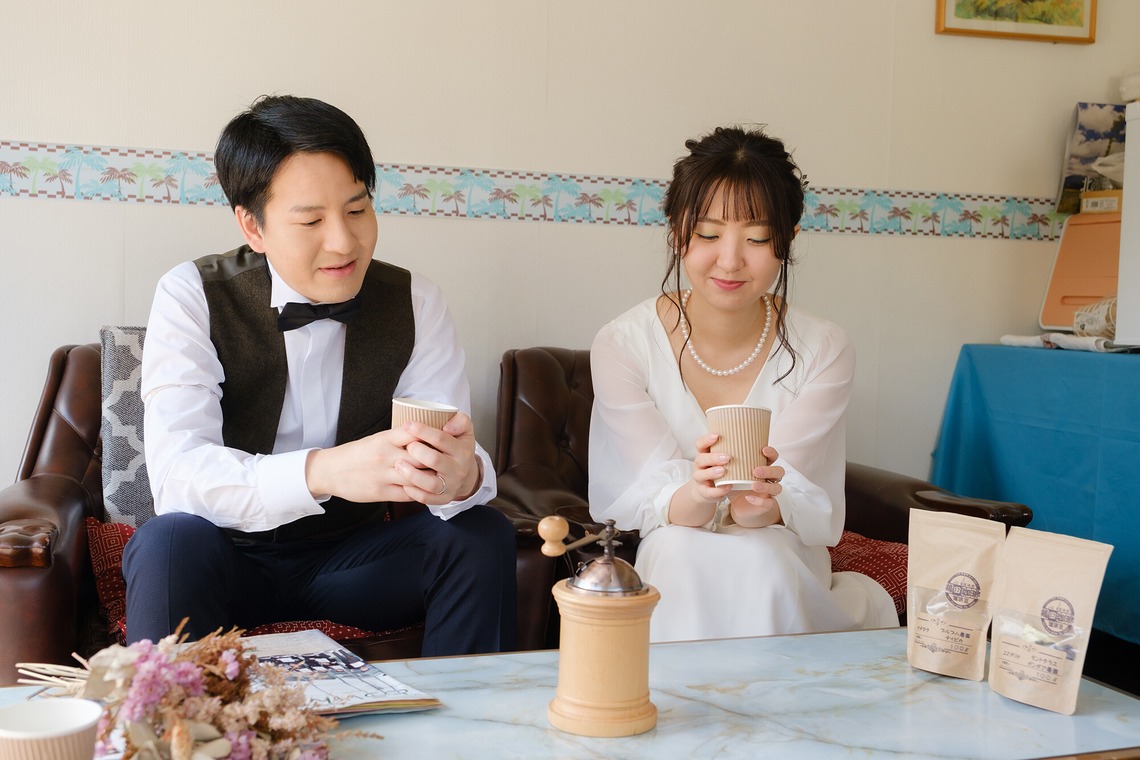 高夏写真店が撮影した写真のアルバム「自宅でのウェディングフォト撮影」