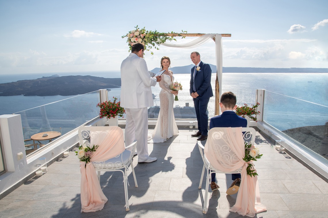 Photo of Santorini Wedding Ceremony taken by Olga Chalkiadaki