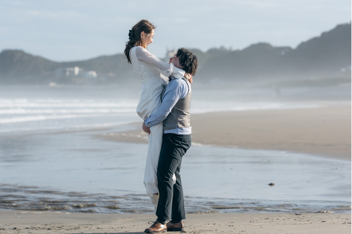 吉田和矢が撮影した「前撮り海ロケ」の写真