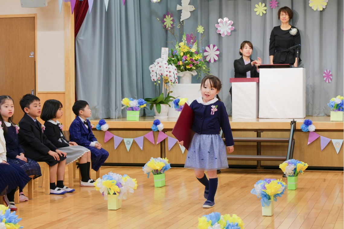 笑顔の写真館が撮影した「保育園卒園式」の写真