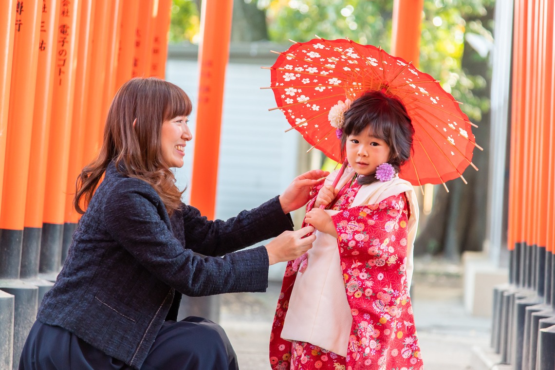 合同会社優希photoが出張撮影した家族写真(キッズ,ベビーフォト)などが写った「七五三写真」の家族写真
