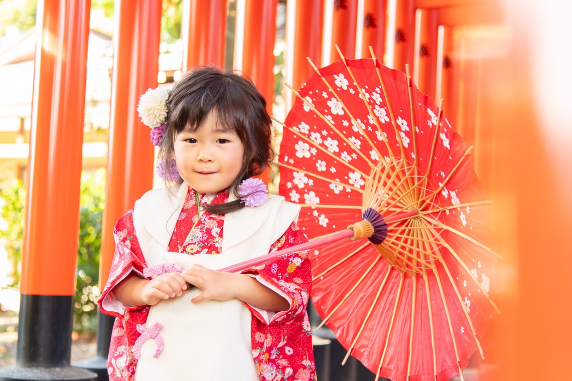 合同会社優希photoが出張撮影した家族写真(キッズ,ベビーフォト)などが写った「七五三写真」の家族写真