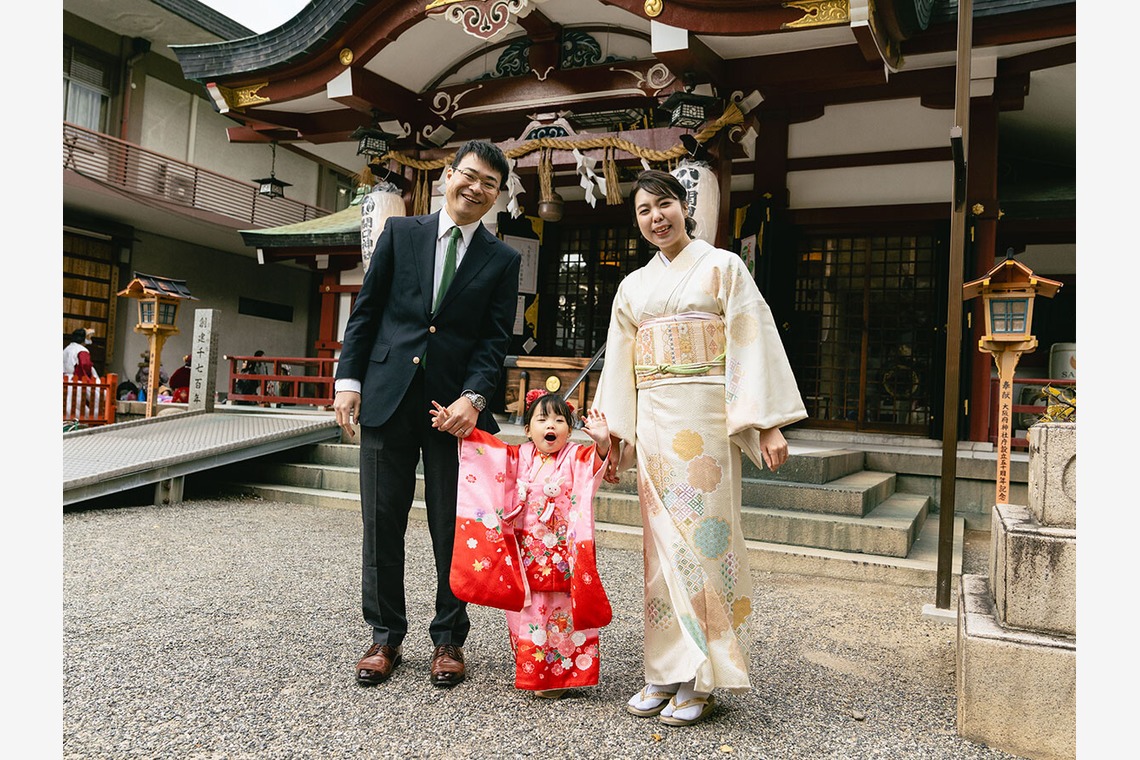 Tatsuyaが出張撮影した家族写真(キッズ,ベビーフォト)などが写った「七五三撮影」の家族写真