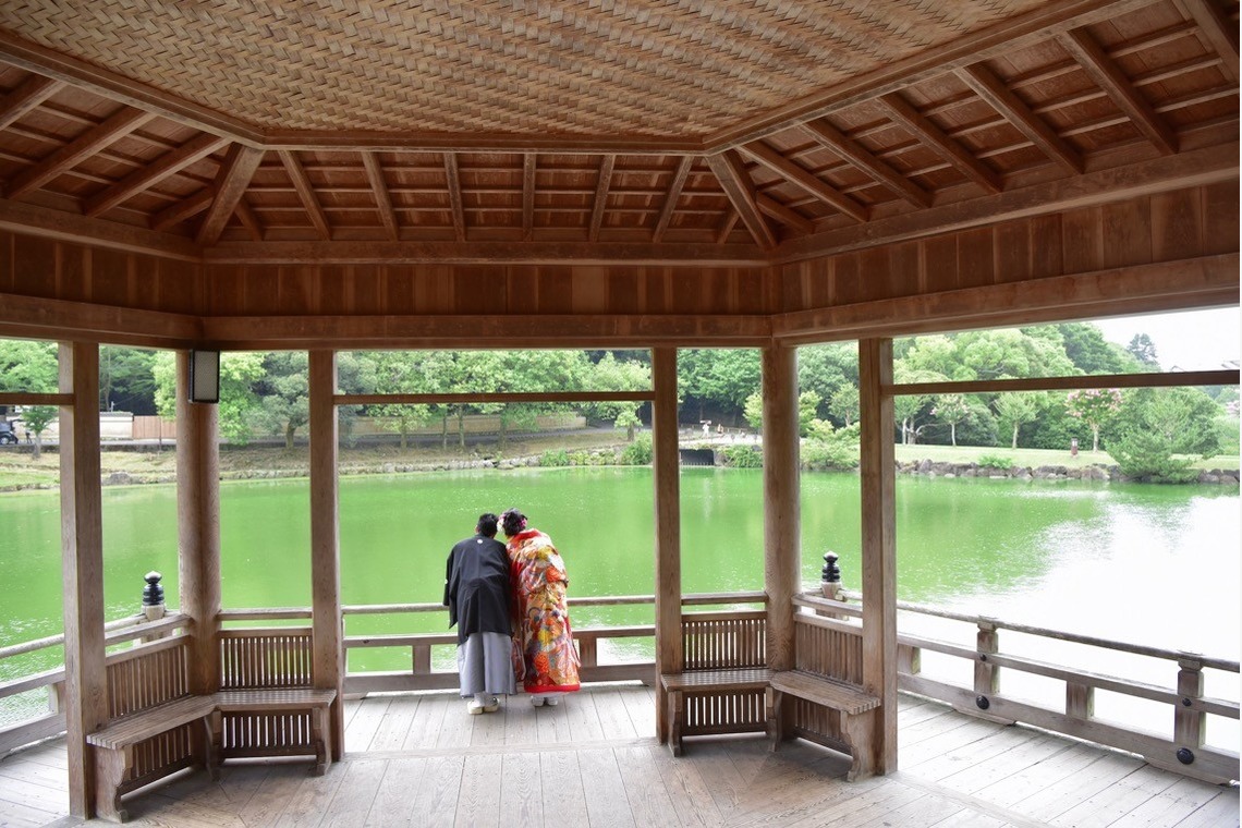 Photo of Pre Weddingphotoshoot at Nara with kimono in spring to summer taken by Kiki photo works