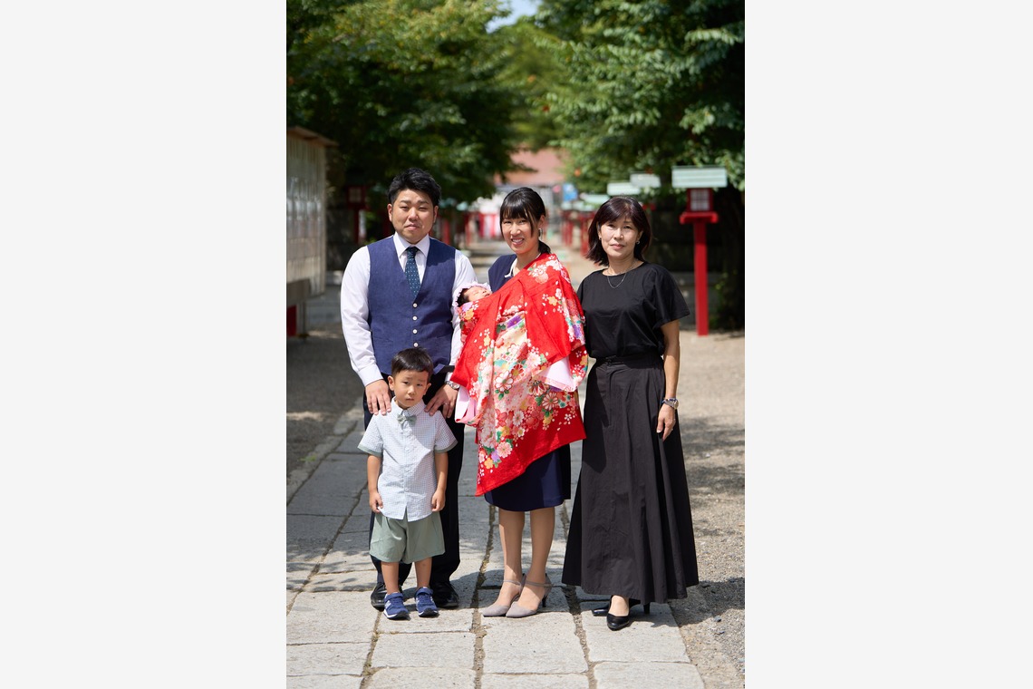 Actが撮影した「お宮参り」の写真