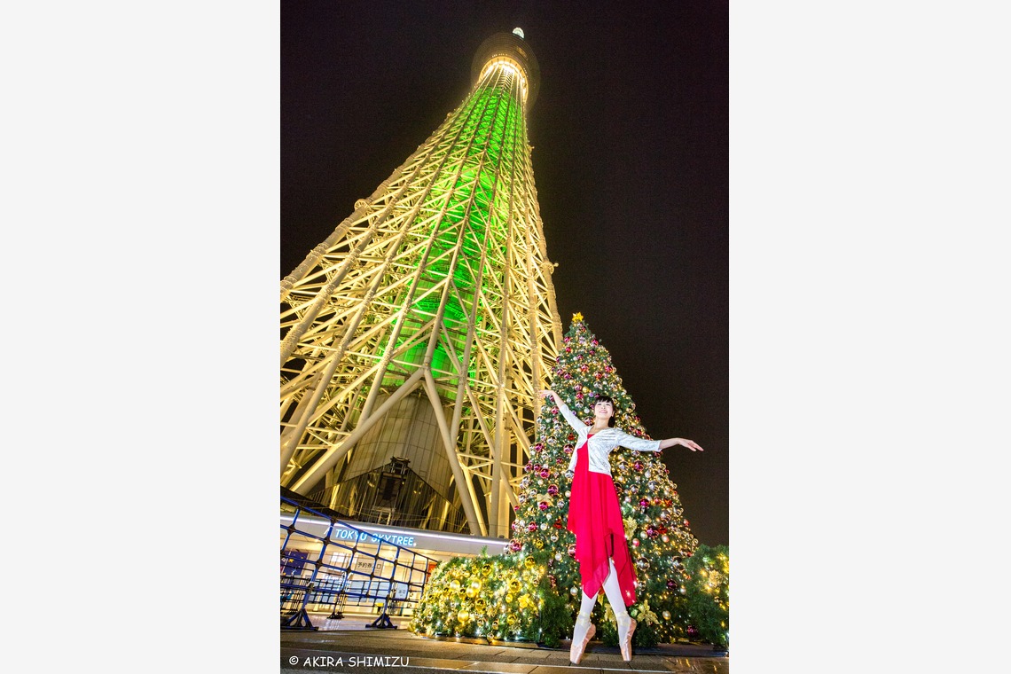 踊るカメラマンAKIRAが撮影した「ダンサーと夜景・イルミネーション」の写真