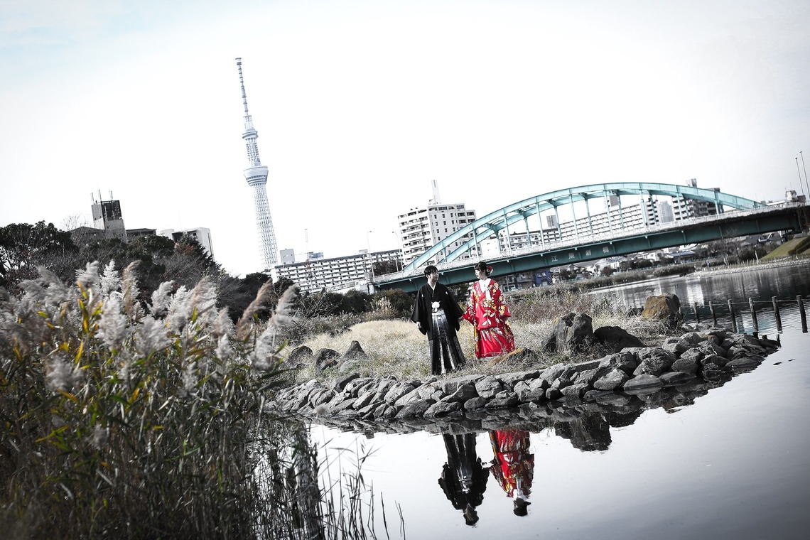 加倉井 規晃が撮影した「ロケーション・前撮り・公園・和装」の写真