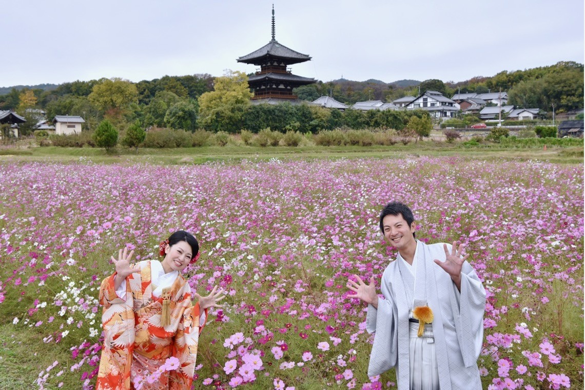 キキフォトワークスが撮影した写真のアルバム「Pre Weddingphotoshoot at Nara with kimono in autumn to winter」