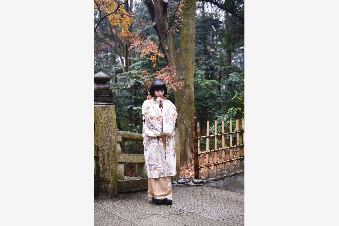 Photo of Yuri's Kimono Shoot in Meiji Jingu taken by Andy Kho