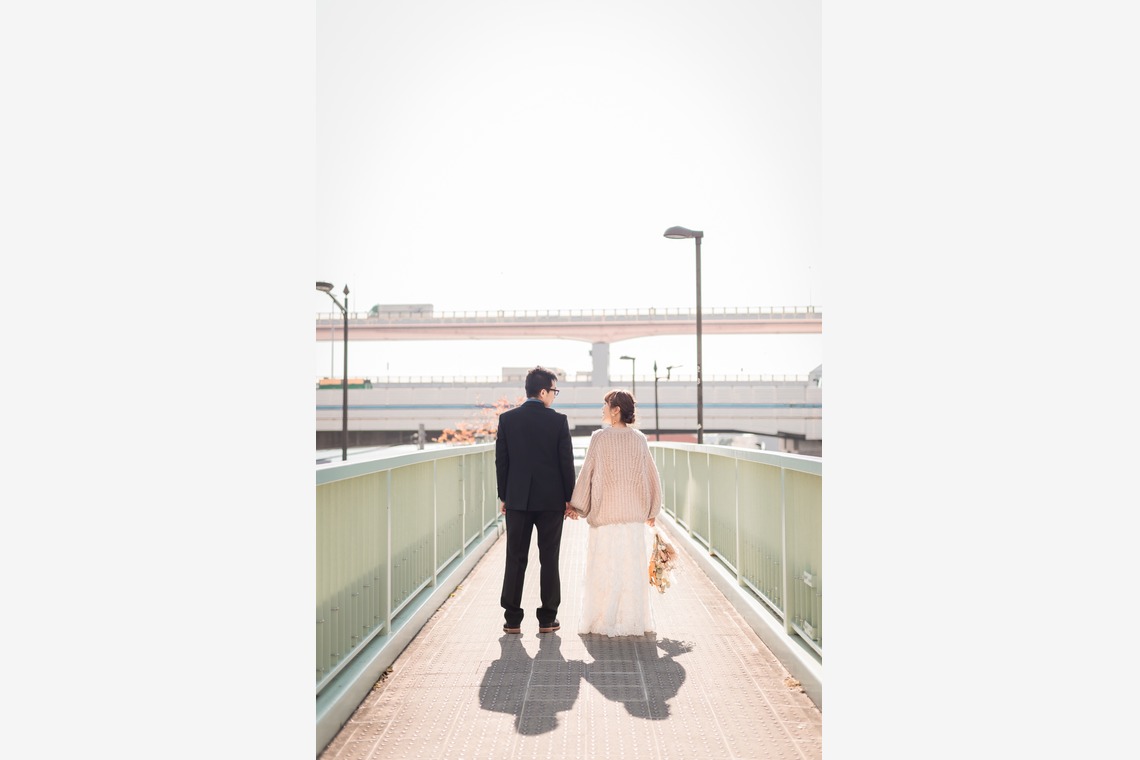尾崎光が撮影した「ウエディング前撮り/神戸ロケ」の写真