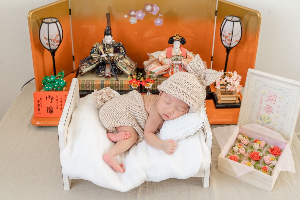 ウィリアムズ　侑依が撮影した「ニューボーンフォト」の写真