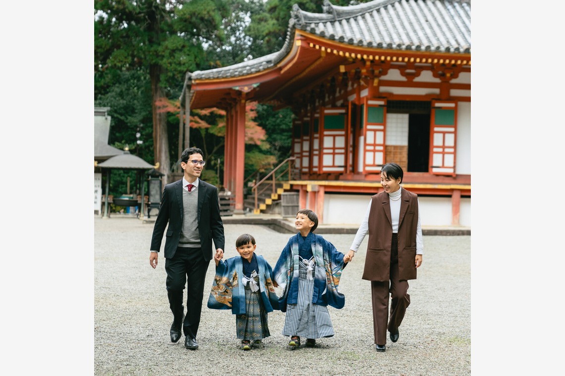 Tatsuyaが出張撮影した家族写真(キッズ,ベビーフォト)などが写った「七五三撮影」の家族写真