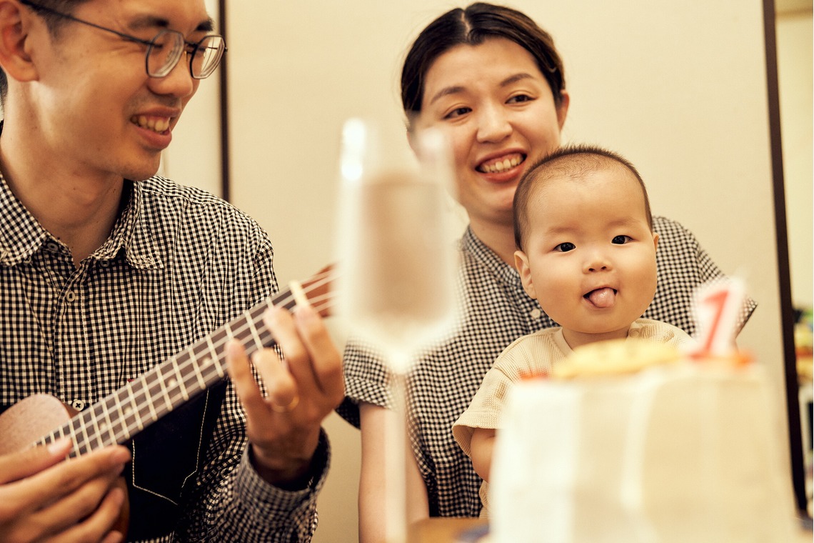 大橋裕紀が撮影した「生誕1周年記念ご家族撮影」の写真