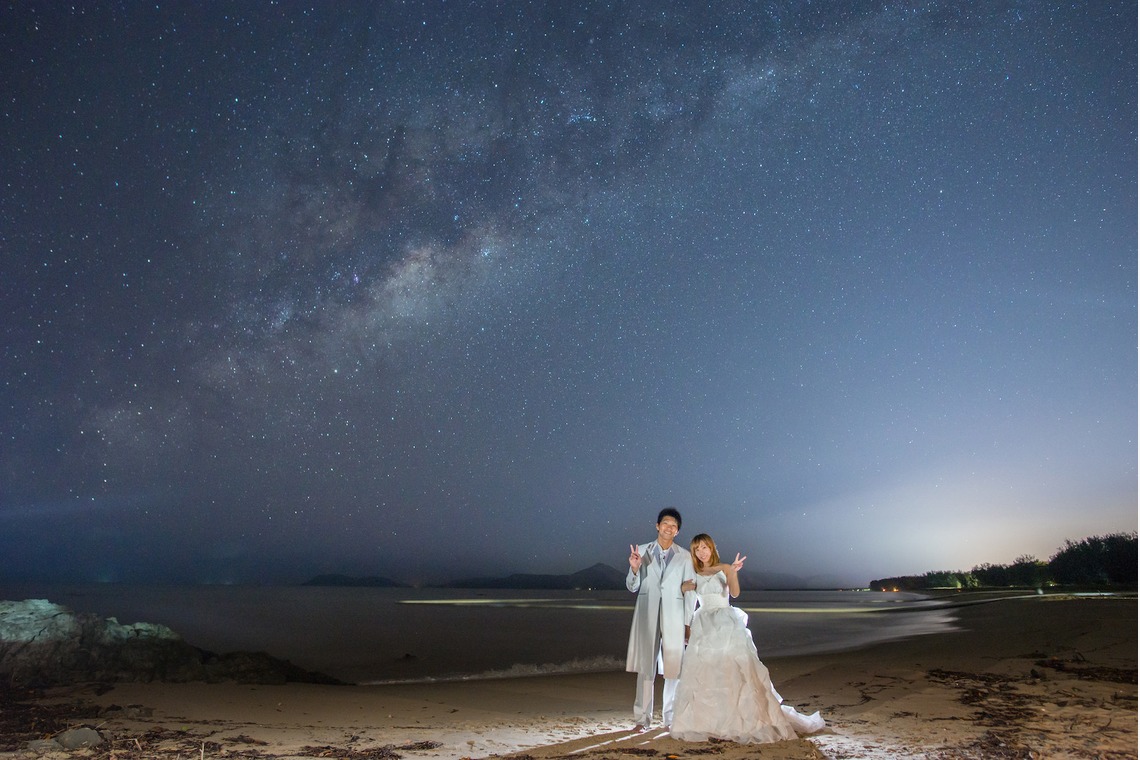 スマイルケアンズが撮影した「ケアンズの星空ビーチフォト」の写真