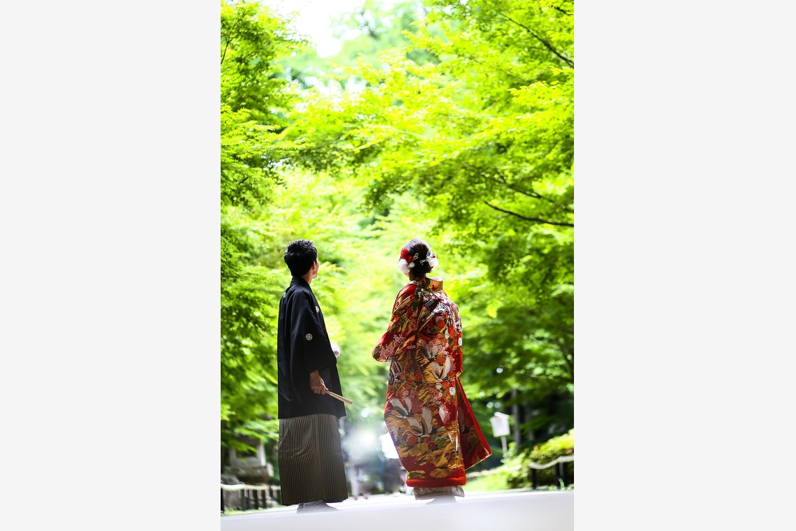 加倉井 規晃が撮影した「ロケーション・前撮り・公園・和装」の写真