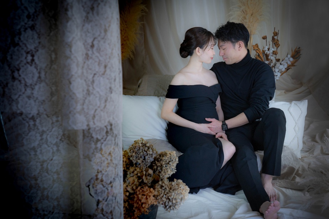 北海道ロケーションフォトウェディング♪が撮影した「マタニティフォト【おうちフォトスタジオ-umurek＝ウムレ】」の写真