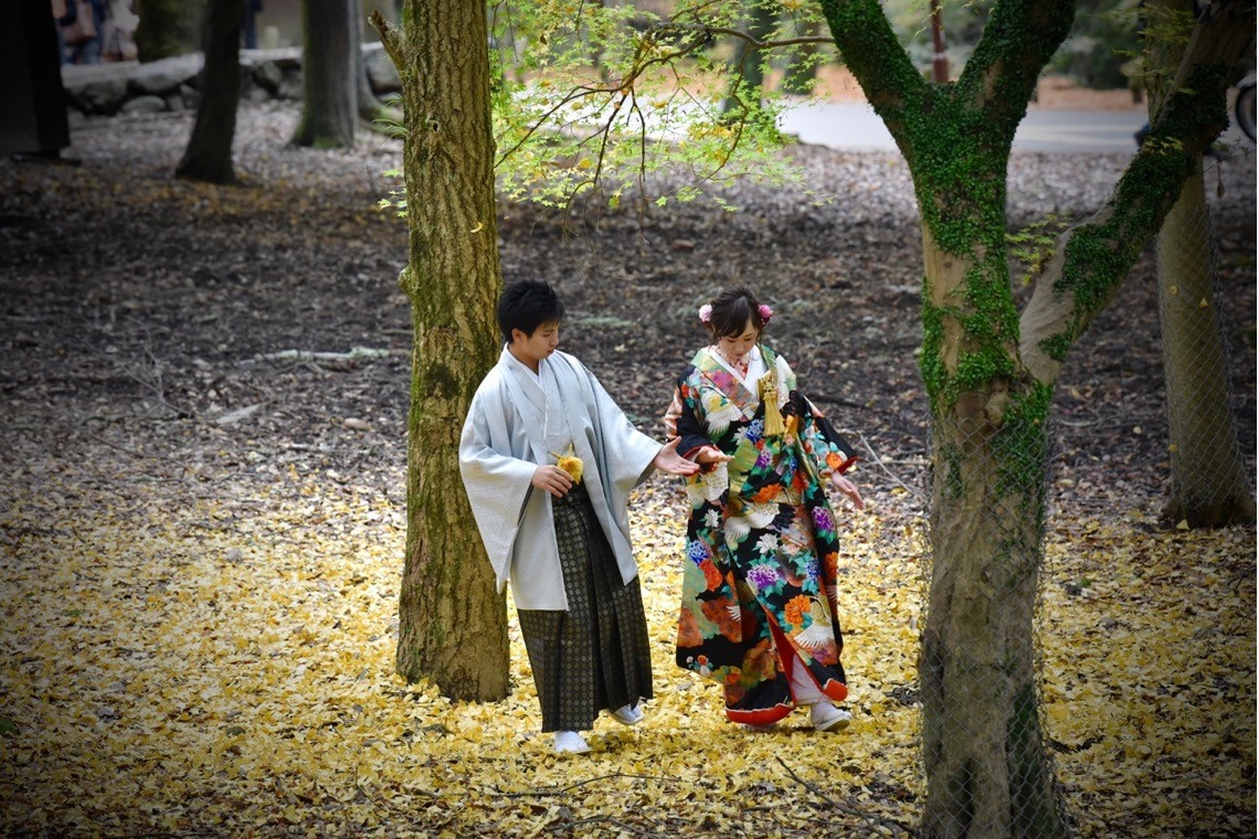 キキフォトワークスが撮影した「Pre Weddingphotoshoot at Nara with kimono in autumn to winter」の写真