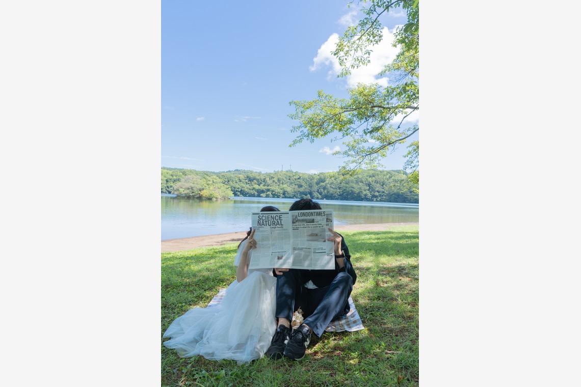 鈴木美咲が撮影した「一碧湖でウェディングフォト」の写真