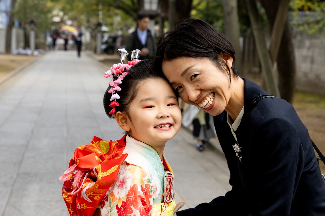 出張撮影くろさわが出張撮影した家族写真(キッズ,ベビーフォト)などが写った「七五三」の家族写真