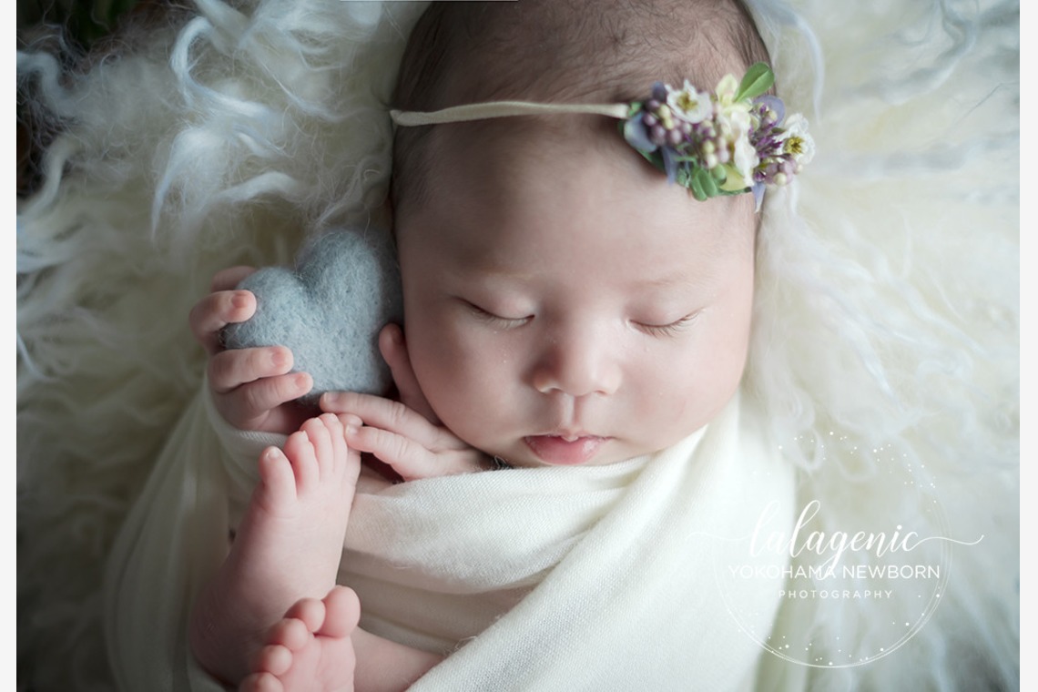 LaLagenic Photoが撮影した「ニューボーンフォト」の写真